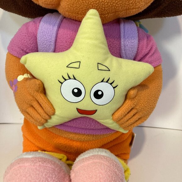 Vintage Dora Explorer 2002 Nick Jr Plush 22" Large Stuffed Toy Viacom Star - Picture 3 of 12